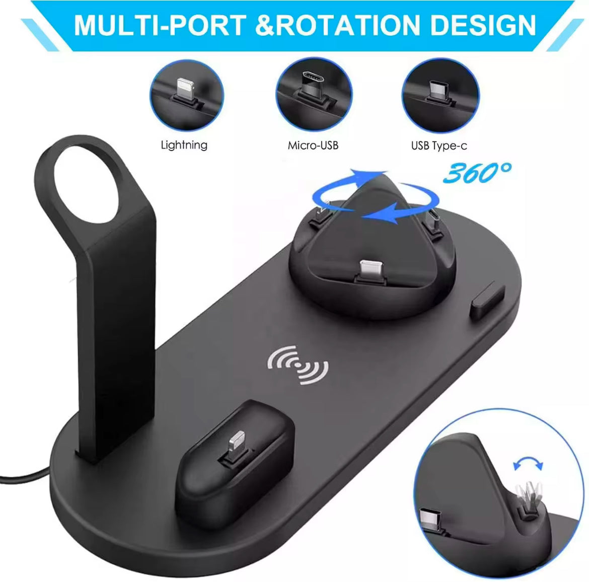 Wireless Charging Stand 3in1